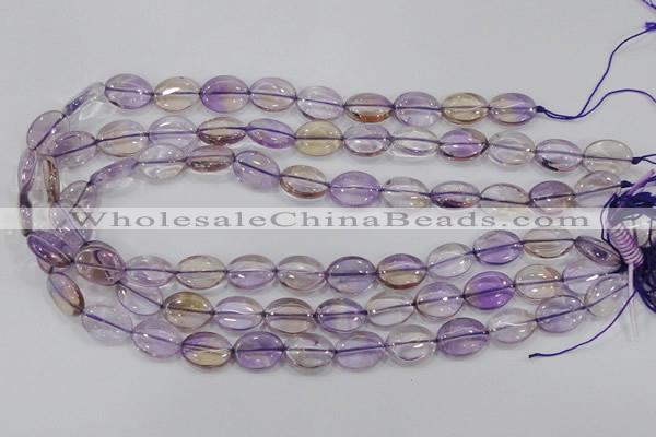 CAN49 15.5 inches 12*16mm oval natural ametrine gemstone beads