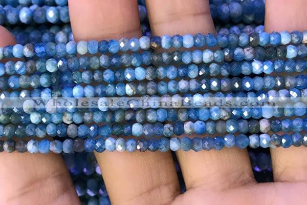 CAP615 15.5 inches 2*3mm faceted rondelle apatite gemstone beads