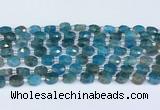 CAP700 15.5 inches 6*8mm faceted oval apatite beads