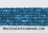 CAP705 15.5 inches 6mm faceted round apatite gemstone beads wholesale