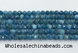 CAP706 15.5 inches 8mm faceted round apatite gemstone beads wholesale