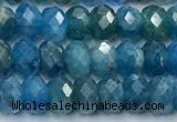 CAP740 15 inches 4*6mm faceted rondelle apatite beads