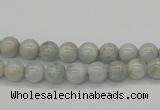 CAQ101 15.5 inches 6mm round AB grade natural aquamarine beads