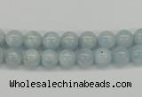 CAQ107 15.5 inches 4mm round A grade natural aquamarine beads