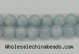 CAQ108 15.5 inches 6mm round A grade natural aquamarine beads