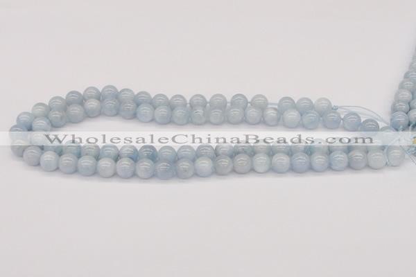 CAQ116 15.5 inches 8mm round AA grade natural aquamarine beads