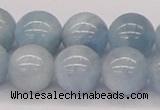 CAQ120 15.5 inches 16mm round AA grade natural aquamarine beads