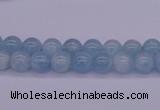 CAQ121 15.5 inches 4mm round AAA grade natural aquamarine beads