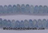 CAQ138 15.5 inches 3*6mm rondelle natural aquamarine beads