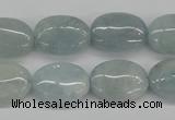 CAQ144 15.5 inches 13*18mm oval natural aquamarine beads wholesale