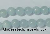 CAQ202 15.5 inches 10mm round natural aquamarine beads wholesale