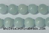 CAQ203 15.5 inches 12mm round natural aquamarine beads wholesale