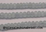 CAQ305 15.5 inches 4*7mm faceted rondelle natural aquamarine beads