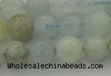 CAQ432 15.5 inches 8mm round natural aquamarine beads wholesale