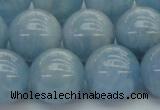 CAQ522 15.5 inches 12mm round AA grade natural aquamarine beads