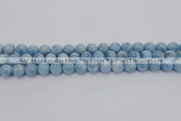 CAQ530 15.5 inches 10mm round AA+ grade natural aquamarine beads