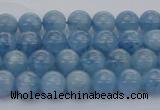 CAQ535 15.5 inches 4mm round AAA grade natural aquamarine beads