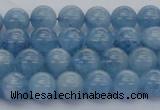 CAQ536 15.5 inches 6mm round AAA grade natural aquamarine beads