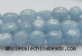 CAQ57 15.5 inches 10*12mm nugget natural aquamarine gemstone beads