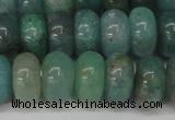 CAQ613 15.5 inches 7*12mm rondelle aquamarine gemstone beads