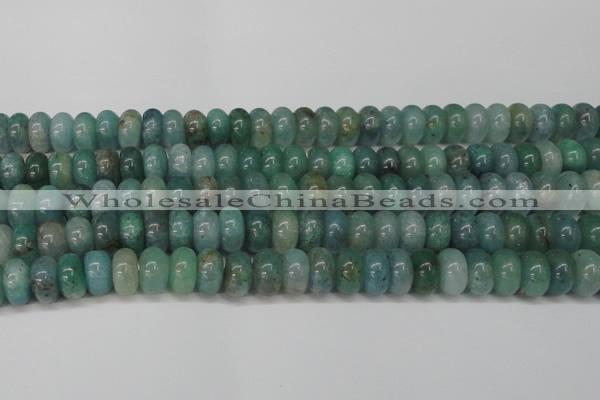 CAQ613 15.5 inches 7*12mm rondelle aquamarine gemstone beads