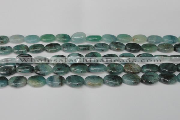 CAQ629 15.5 inches 12*16mm oval aquamarine gemstone beads