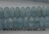 CAQ75 15.5 inches 3*7mm faceted rondelle A grade aquamarine beads