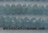 CAQ81 15.5 inches 4*7mm faceted rondelle AA grade aquamarine beads