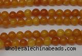 CAR100 15.5 inches 3mm round natural amber beads