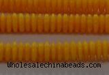 CAR408 15.5 inches 2*6mm rondelle synthetic amber beads wholesale