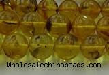 CAR523 15.5 inches 8mm - 9mm round natural amber beads wholesale