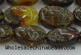 CAR548 15.5 inches 12*15mm - 13*17mm oval natural amber beads