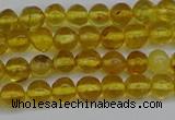 CAR550 15.5 inches 4mm - 5mm round natural amber beads wholesale