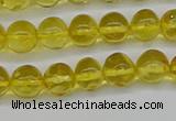 CAR555 15.5 inches 4mm - 5mm round natural amber beads wholesale