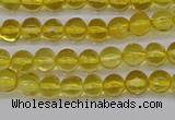 CAR558 15.5 inches 4mm - 4.5mm round natural amber beads wholesale