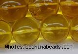 CAR567 15.5 inches 15mm - 16mm round natural amber beads wholesale