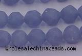 CAS211 15.5 inches 8mm faceted nuggets blue angel skin gemstone beads