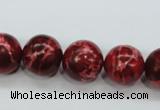 CAT166 15.5 inches 18mm round dyed natural aqua terra jasper beads