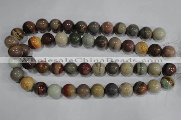 CAT5205 15.5 inches 14mm round aqua terra jasper beads wholesale