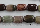 CAT5311 15.5 inches 8*14mm rectangle aqua terra jasper beads wholesale