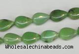 CAU41 15.5 inches 8*12mm flat teardrop australia chrysoprase beads