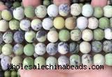 CAU480 15.5 inches 10mm round matte Australia chrysoprase beads