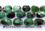 CAU559 15 inches 20*30mm - 23*33mm faceted nuggets Australia chrysoprase beads