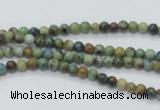 CAZ06 15.5 inches 4mm round natural azurite gemstone beads