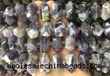 CBBS31 15 inches 12*25mm - 14*28mm hexahedral prism dogtooth amethyst beads