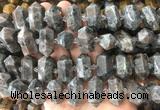 CBBS46 15 inches 12*25mm - 14*28mm hexahedral prism flame stone beads