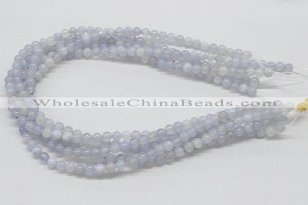 CBC16 15.5 inches 4mm round blue chalcedony beads wholesale