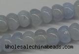 CBC20 15.5 inches 4*6mm rondelle blue chalcedony beads wholesale