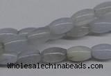 CBC23 15.5 inches 4*7mm rice blue chalcedony beads wholesale