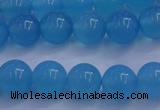 CBC252 15.5 inches 8mm A grade round ocean blue chalcedony beads